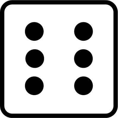 Terning 6 sort nytt design.png